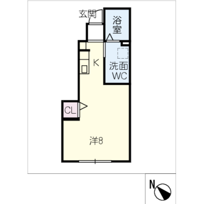 アルDEスリー四日市第２ 102の間取り図