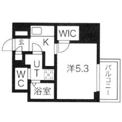  🌈新規オープンにつき表示賃料から半額！（５月末まで）🌈◆パシオン阪神尼崎１０【ネット無料！阪神尼崎徒歩圏内・2023年築浅】の間取り図