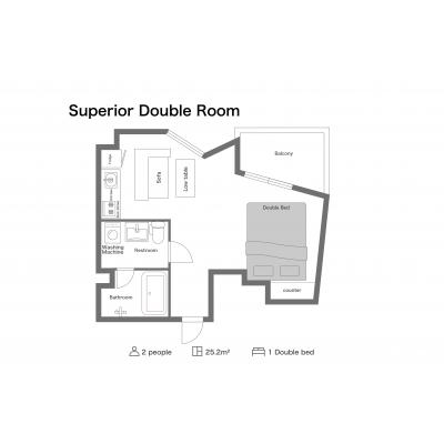 住一　浅草1号店　Aタイプの間取り図