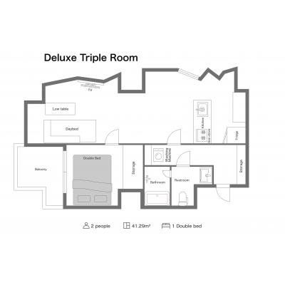 住一　浅草1号店　Bタイプの物件間取り図