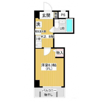 【J’sマンスリー六郷土手 602】即入居可🌟厚さ20㎝超高密度ポケットコイルマットレス使用！駅徒歩5分、品川駅や空港へのアクセス良好☆【インターネット無料】の間取り図