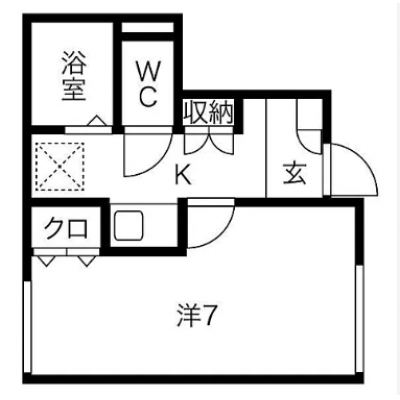 🌈新規オープン賃料半額🌈【たつの市民病院車5分/駐車場1台無料】車移動の拠点に最適◎設備充実な快適1Kマンスリー【M087】の間取り図