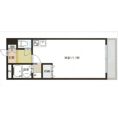 🌈新規OP賃料半額🌈播磨臨海工業地帯近く🏭出張にも便利な駐車場付き🚗駅チカ１Rマンスリー✨【M090】の物件間取り図