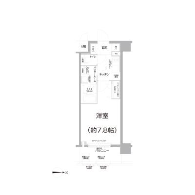 【長期利用者様Amazonギフト券プレゼント🔔🔔】【落ち着いた住環境・快適生活🌳🌳】エスリード京都梅小路アヴェニテの間取り図