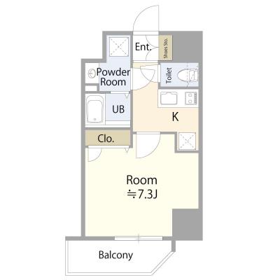 【長期利用者様Amazonギフト券プレゼント🔔🔔】【丸の内・栄・伏見エリア出張拠点👜】エスリード大須デュオの間取り図