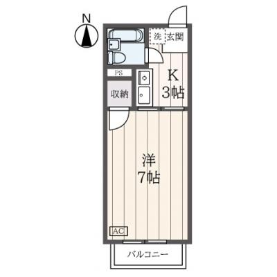 東都マンスリー コーポドリームキャッスルの間取り図