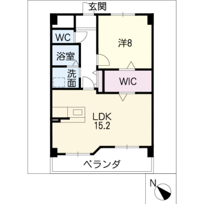 アルDEスリー鈴鹿　PlusOne　203の間取り図