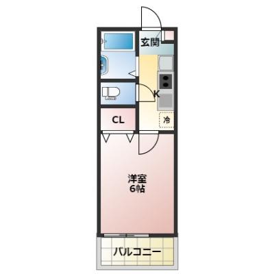ラポルテ 築浅＆設備充実！JR船橋駅徒歩5分の間取り図