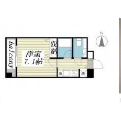 【🎉初期費用オフ｜お得なキャンペーン】【禁煙🚭】マイナビSTAY浅草2　302の間取り図