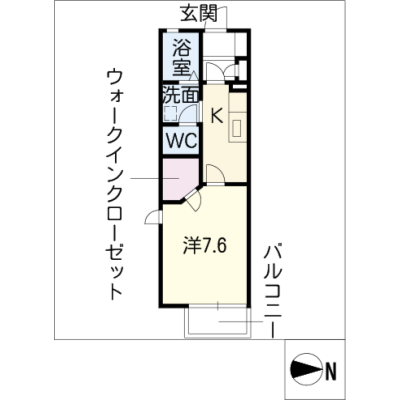 アルDEスリー小牧コンフォート　B101の物件間取り図