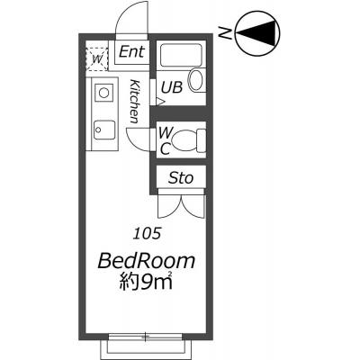 エステートピア神村EAST 105の間取り図
