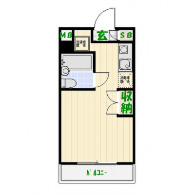 【J’sマンスリー北綾瀬 101】即入居可🌟厚さ25㎝超高密度ポケットコイルマットレス使用！千代田線始発！北綾瀬駅徒歩1分、大型商業施設も近く整った住環境☆【インターネット無料】の間取り図