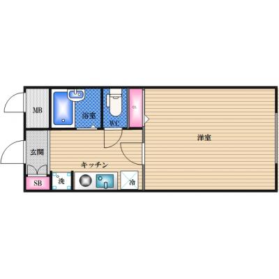 【入居日要相談】ロイヤル江坂【御堂筋線江坂駅　徒歩1分】の間取り図