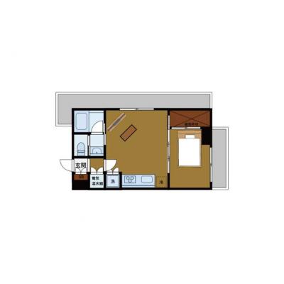 広々した部屋で伸び伸びしませんか🍃【1LDK｜美装｜丸ノ内線で東京駅直結】BraTTo西新宿第5の間取り図