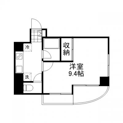マンスリーマンション本町Ⅱ【インターネット無料・追加料金なし、オートロック付きで安心】の間取り図
