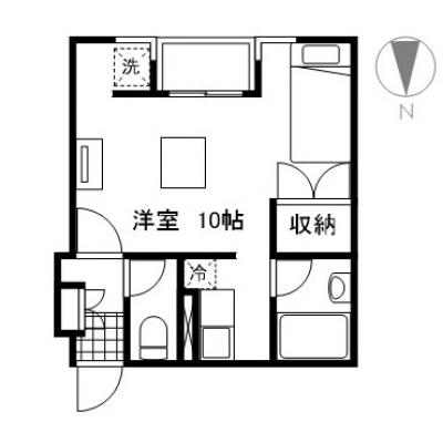 マンスリーマンション本町Ⅰ【シモンズマットレス採用でホテルのような寝心地、インターネット無料・追加料金なし、オートロック付きで安心、宅配ボックスが便利】の物件間取り図