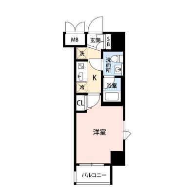 【🎉初期費用オフ｜お得なキャンペーン】【禁煙🚭/Wi-Fi無料🌐】マイナビSTAY早稲田鶴巻町SOUTH　604｜早稲田大学早稲田キャンパス周辺の物件間取り図