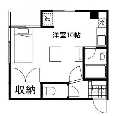 マンスリーマンション本町Ⅰ【シモンズマットレス採用でホテルのような寝心地、インターネット無料・追加料金なし、オートロック付きで安心、宅配ボックスが便利】の物件間取り図