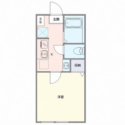 OneLife根岸公園フィーネ【★1名入居・Wi-Fi無制限・バストイレ別・独立洗面台・浴室乾燥機付き】の物件間取り図