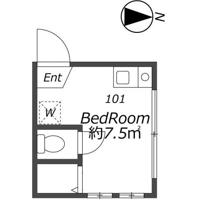 グレースルナ 101の間取り図