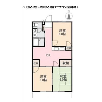 【Alphabed30高松松縄町】駐車場2台可、1～5名様入居可、3DK（57.75㎡）の物件間取り図