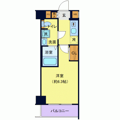 OneLife横浜綱島ネクスト【★Wi-Fi無制限・設備充実】の間取り図