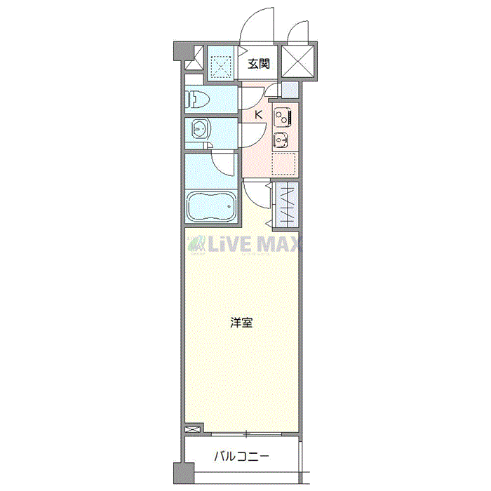 グッドステイ大泉学園ステーションフロント△『禁煙ルーム・1K・独立洗面・浴室乾燥機能付』【ベーシック】の物件間取り図
