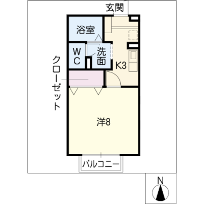 アルDEスリー南陽町　A102の間取り図