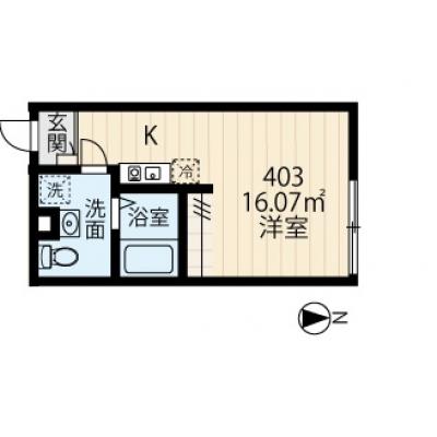 新築マンション！！駅徒歩6分・赤羽/池袋/新宿/渋谷へ直接アクセス可能！ネット無料・オートロック・浴室乾燥機付・独立洗面台・禁煙・家具家電完備　C タイプの間取り図