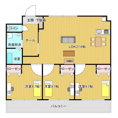 錦ヶ丘マンションの物件間取り図