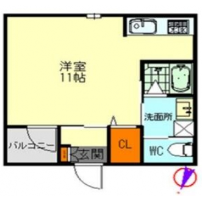 ✨ Wi-Fi無料 📶 三河豊田駅より徒歩８分 🚙 トヨタ本社より徒歩圏内🚙  🔶マンスリーベースＪＰ🔶　【T009】の間取り図