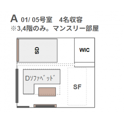 Yマンスリー博多GRHP【新築☆即入居可！！】充実した設備❕❕ WiFi無料❕❕  博多・天神Wアクセス【数量限定のためお早めにお問い合わせください】ヴィラージュ博多駅南の間取り図