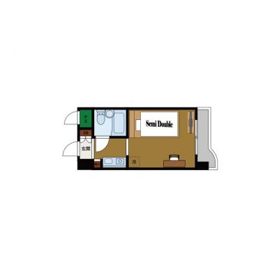 【博多駅徒歩7分】駅近×静音｜禁煙｜家具家電一式｜個人・法人歓迎｜BraTTo博多ミラージュの間取り図