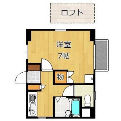 ★イオンタウンまですぐ★角部屋で日当たり良好★wifi無料★オートロック★GM北九州9の間取り図