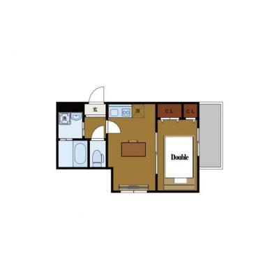 【1LDK🏠】清潔・静音・安心の3拍子｜BraTTo守口三番館の間取り図