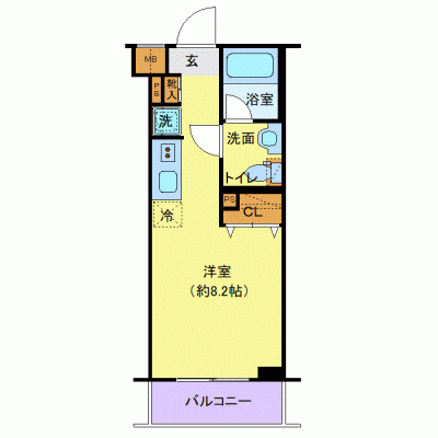 OneLife新綱島EAST【★Wi-Fi無制限・設備充実】の間取り図