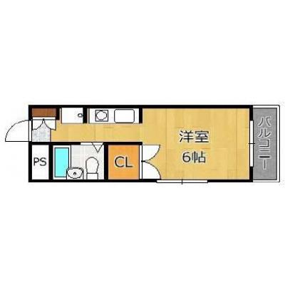 ★折尾駅から2分★駅に商業施設あり★角部屋で日当たり良好★wifi無料★オートロック★GM北九州7の間取り図