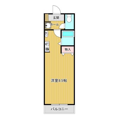 ひよこマンスリー名駅アヴァンス【B】（名古屋駅まで電車で4分！敷地内駐車場あります！！）の間取り図