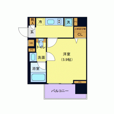 OneLife武蔵小杉ログ【★Wi-Fi無制限・設備充実】の間取り図