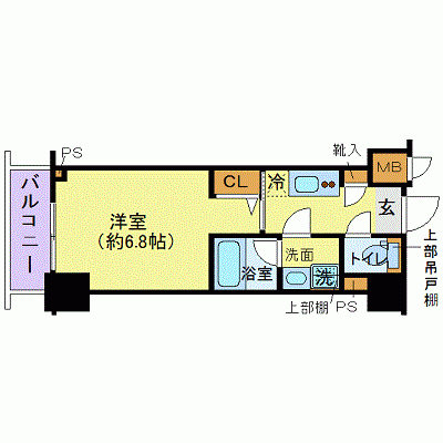 OneLife横浜ズーム【★Wi-Fi無制限・設備充実】の間取り図