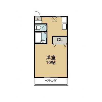 【徳島IC車で10分】駐車場１台込🚙便利な徳島市中心エリア🎵ネット無料👌広々30㎡　1DK✨【M108】の間取り図