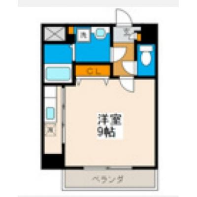 【🎉初期費用オフ｜お得なキャンペーン】【禁煙🚭】マイナビSTAY広島京橋町　202の間取り図