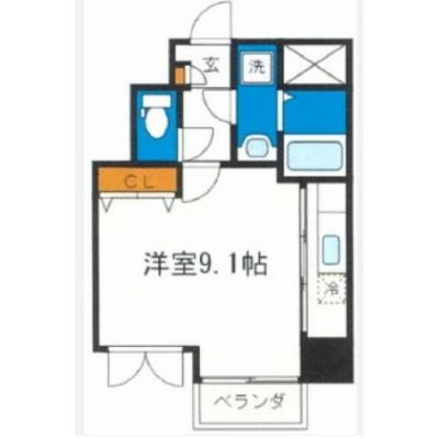 【🎉初期費用オフ｜お得なキャンペーン】【禁煙🚭】マイナビSTAY広島京橋町　303の間取り図