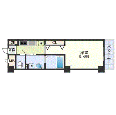 グッドステイはりまや橋駅東セブンシーズ▲【ハイクラス・設備充実】の間取り図