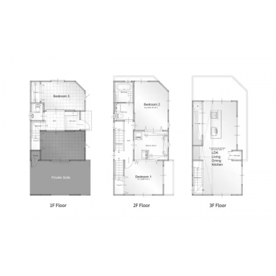 ワールドポテンシャル清水町3LDKの間取り図