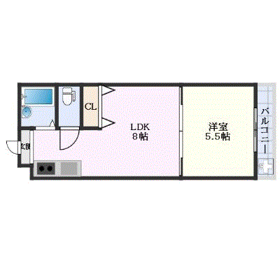 グッドステイ京都伏見駅南ティファニー△【ベーシック・1LDK・設備充実】の物件間取り図