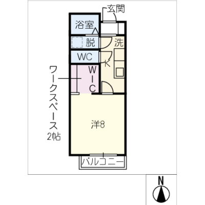 アルDEスリー東海市役所　203の物件間取り図