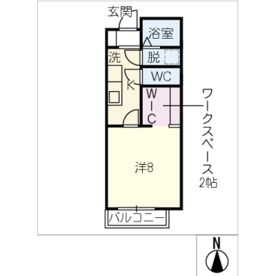 アルDEスリー東海市役所　305の物件間取り図