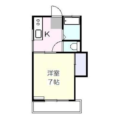 スマイズ東海大学前１　【禁煙🚭】　室内洗濯機置場新設☆人気の風呂トイレ別☆インターネット無料☆の間取り図