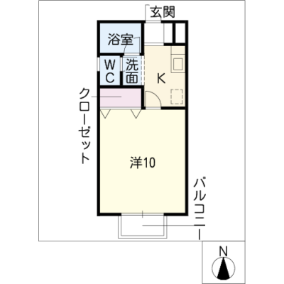 アルDEスリー岐阜Prime　102の間取り図